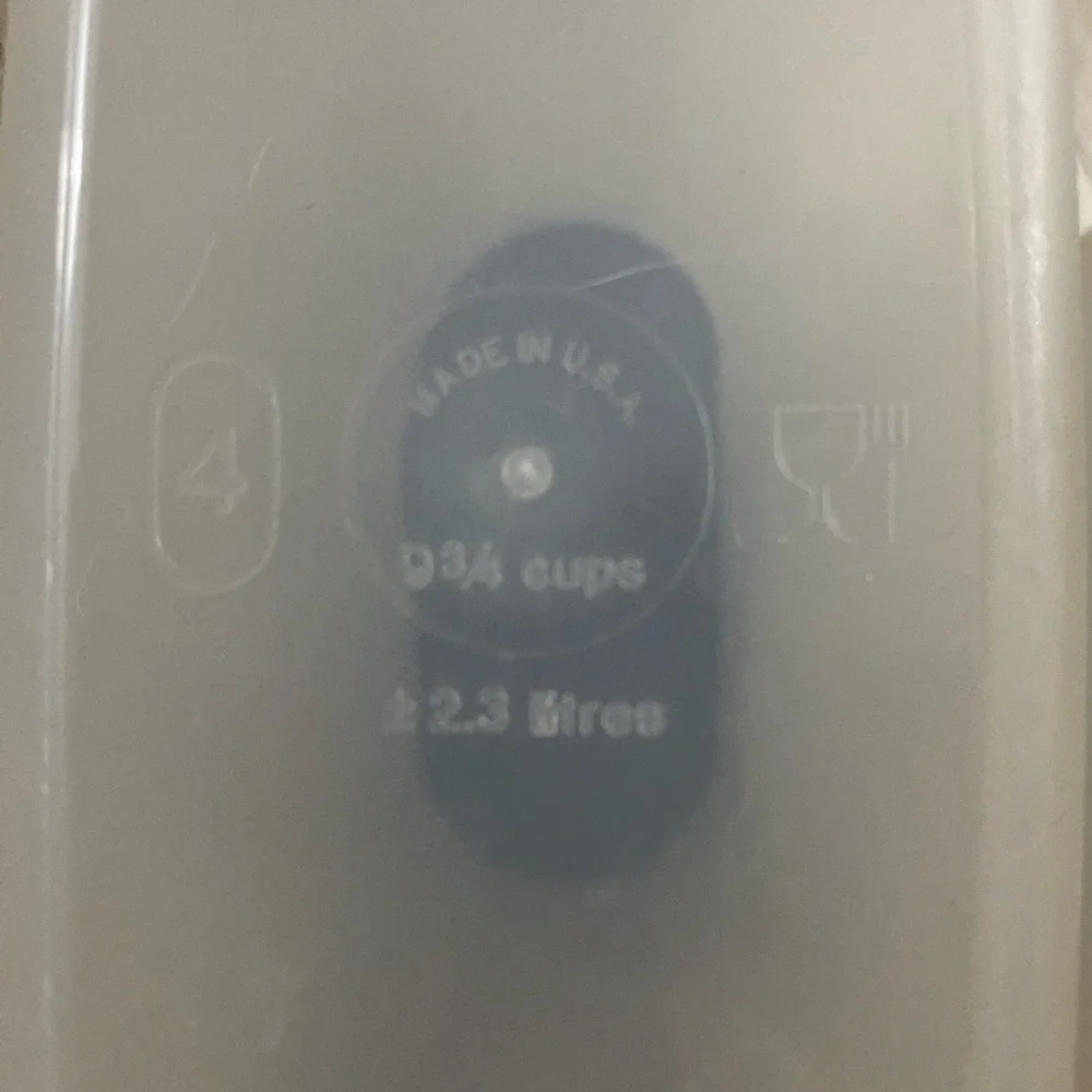 Tupperware Modular Mates Oval Storage Containers W/Blue Lids Set Of 2(#4 & 5)